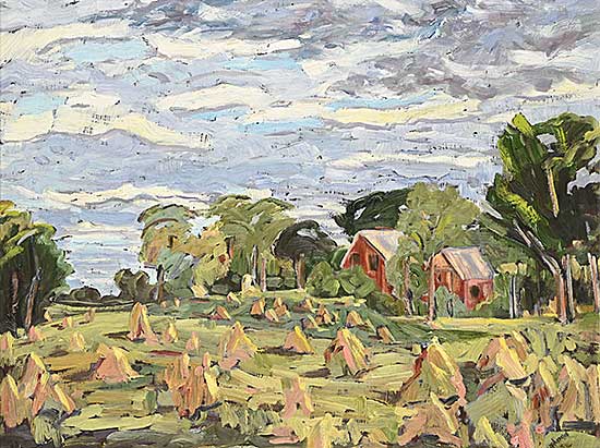 #2077 ~ Coupland - Stooks, Ontario Farm Near Hazeldean