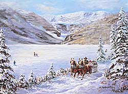 #2001 ~ Abraham - Sleigh Ride at Lake Louise