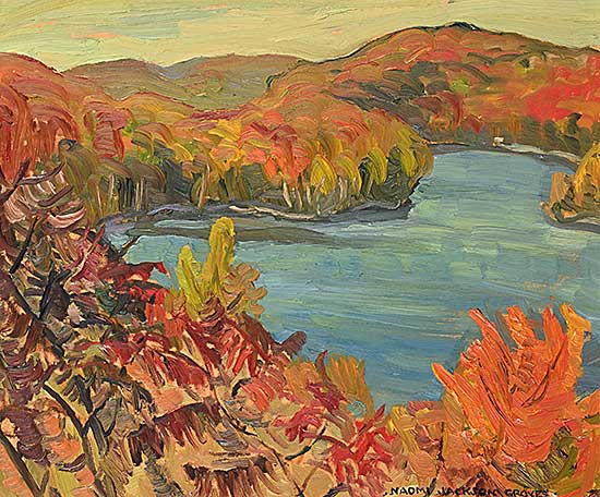 #2150 ~ Groves - Untitled - Anderson Lake, Warm Fall Day
