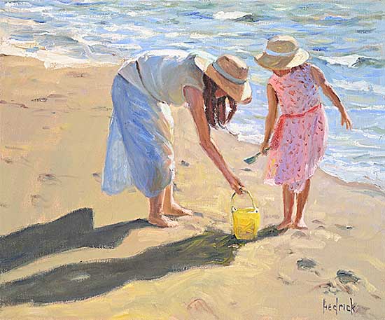 #2162 ~ Hedrick - Yellow Beach Pail