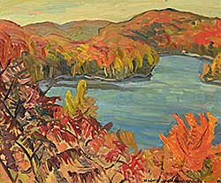 #2150 ~ Groves - Untitled - Anderson Lake, Warm Fall Day