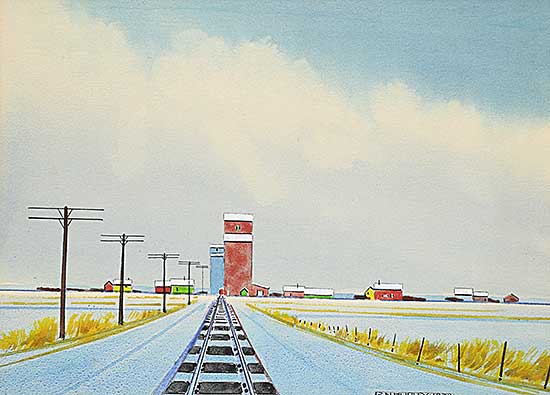 #2177 ~ Hurley - Untitled - Winter Railway