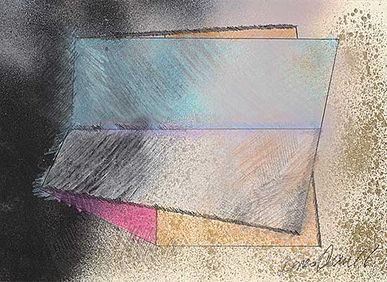 #2186 ~ Ivan - Untitled - Blue Wedge