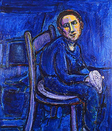 #2193 ~ Jovanetic - Untitled - Blue Man