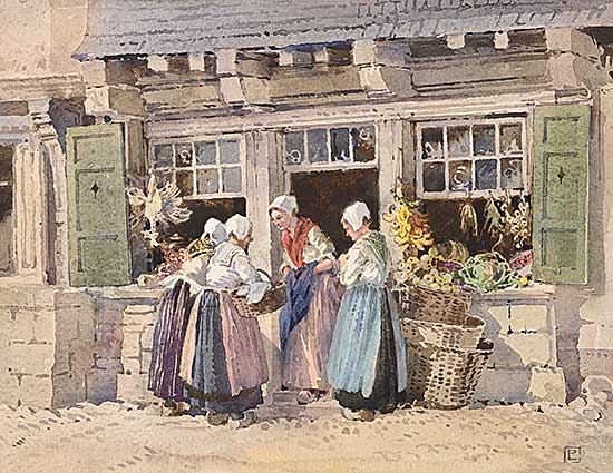 #2206 ~ Lancaster - A [British] Fruit Stall