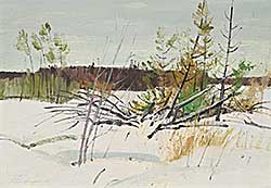 #2175 ~ Huggins - Untitled - Winter Bushes