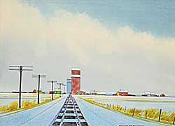 #2177 ~ Hurley - Untitled - Winter Railway