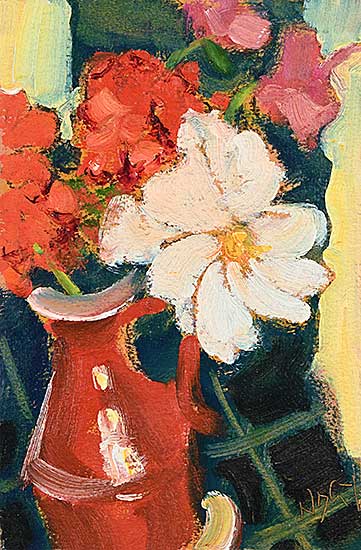 #2271 ~ Nagy - Cosmos, Geranium and Sweet Pea
