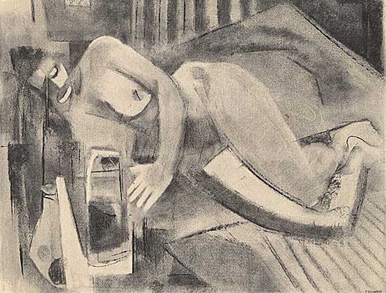 #2299 ~ Perrott - Untitled - Sleeping Nude