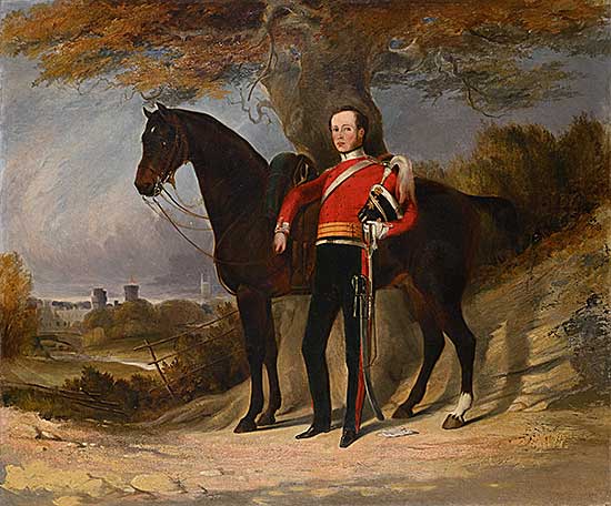 #2333 ~ School - Untitled - British Officer and Mount