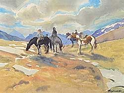 #2259 ~ Middleton - Untitled - Horseriders in the Mountains