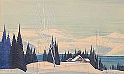 #2281 ~ Norwell - Untitled - Winter Cabin