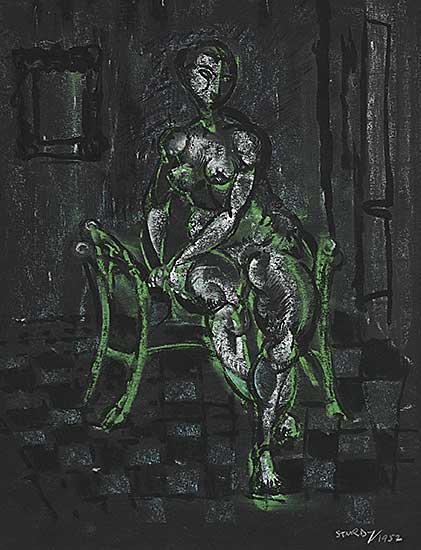 #2360 ~ Sturdy - Untitled - Seated Nude