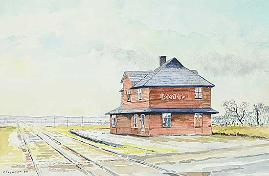 #2368 ~ Thompson - Untitled - Train Station