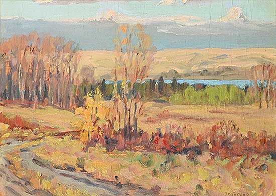 #2390 ~ Turner - Glenmore Lake from Sarcee Reserve