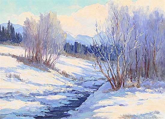 #2403 ~ Wolf - Untitled - Winter Stream