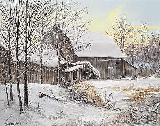 #2405 ~ Wong - Untitled - Snowy Farmyard