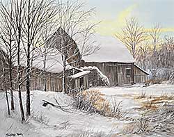 #2405 ~ Wong - Untitled - Snowy Farmyard