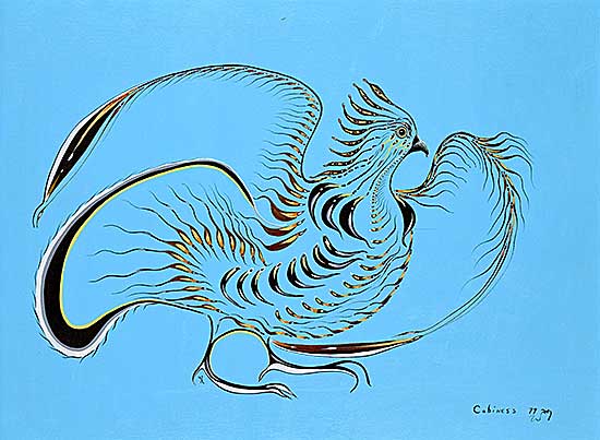 #1251 ~ Cobiness - Untitled - Bird