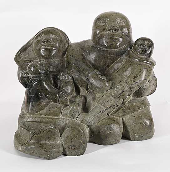 #1262 ~ Etungat - Inuit Family