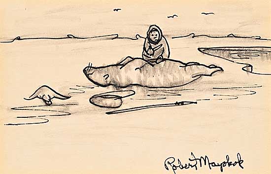 #1319 ~ Mayokok - Untitled - Hunter Carving Seal