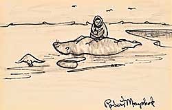 #1319 ~ Mayokok - Untitled - Hunter Carving Seal