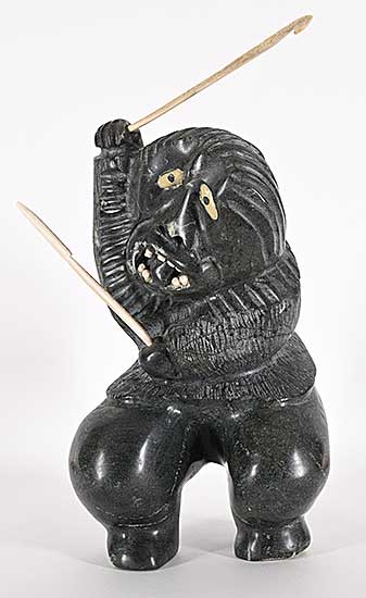 #1372 ~ Puqiqnak - Untitled - Inuit Warrior