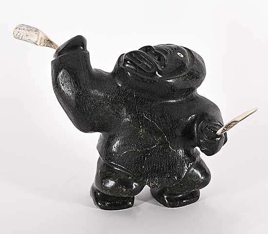 #1373 ~ Puqiqnak - Untitled - Hunter with Club