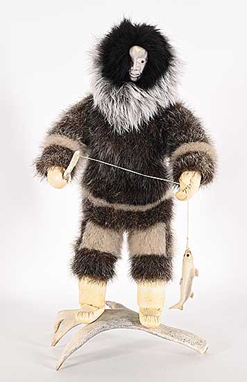 #1442 ~ Siusangnark - Untitled - Inuk with Catch