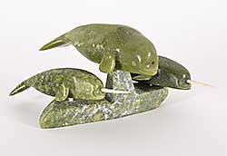 #1333 ~ Nowdla - Untitled - Three Narwhals