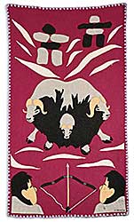 #1338 ~ Okheena - Untitled - Three Headed Muskox