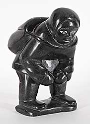 #1378 ~ Qunaluk - Untitled - Man with Pack