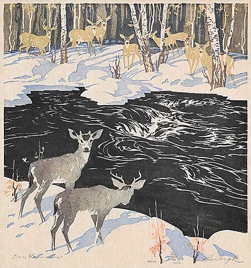 #1506 ~ Barleigh - Deer, Kananaskis  #41/100