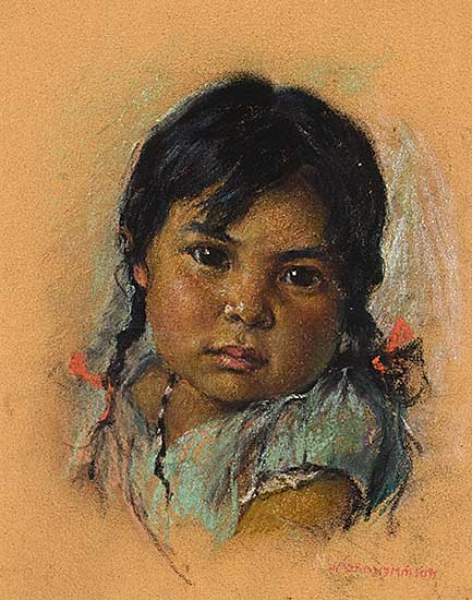 #1526 ~ de Grandmaison - Untitled - Blackfoot Papoose