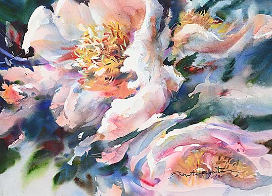 #1544 ~ Heighton - Untitled -  Center of the Bloom