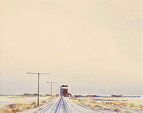 #1547 ~ Hurley - Untitled - Tracks into Town