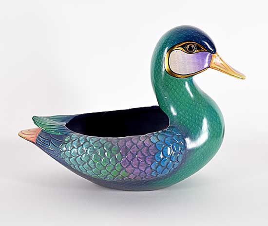 #144 ~ Bustamante - Untitled - Duck Bowl