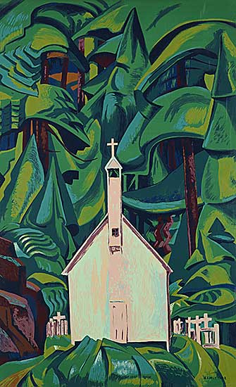 #152.1 ~ Carr - Church at Yuquot Village [formerly Indian Church or White Church]