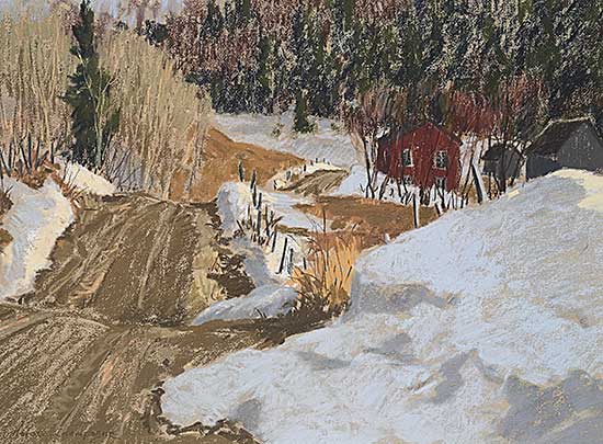 #158 ~ Champagne - Melting Snow Banks - St. Sixte, Que.