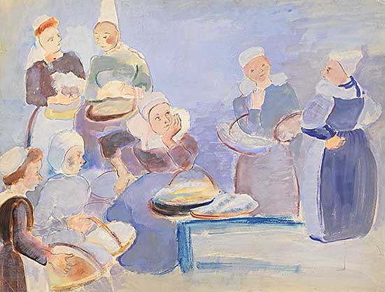 #244 ~ Freiman - Brittany Women with Baskets