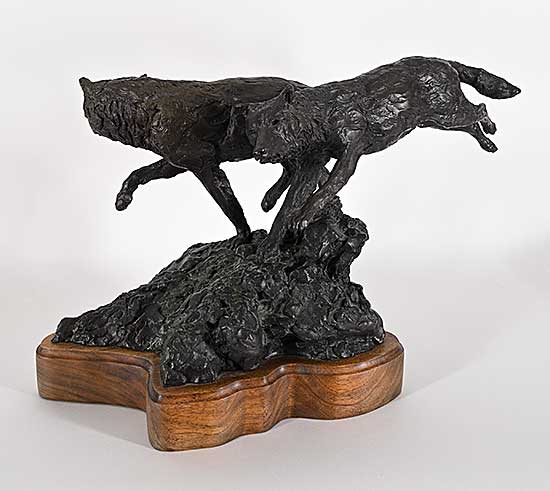 #267 ~ Halko - Untitled - Running Wolves  #8/12