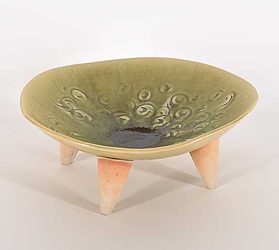 #366 ~ Lindoe - Untitled - Fiddlehead Bowl
