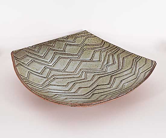 #367 ~ Lindoe - Untitled - Zigzag Platter