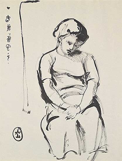 #369 ~ Lismer - Model in Drawing Class - Montreal Museum of Fine Arts