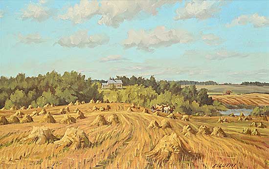 #373 ~ Luthi - Oat Stooks in Charlie Garbutts II