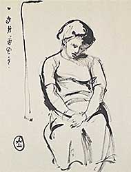 #369 ~ Lismer - Model in Drawing Class - Montreal Museum of Fine Arts