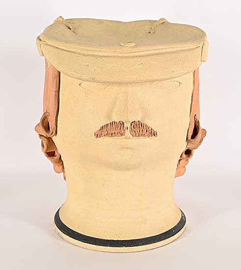 #419 ~ Mihalcheon - Untitled - Man with Hat and Moustache