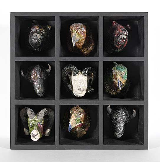 #511 ~ School - Untitled - Animal Heads