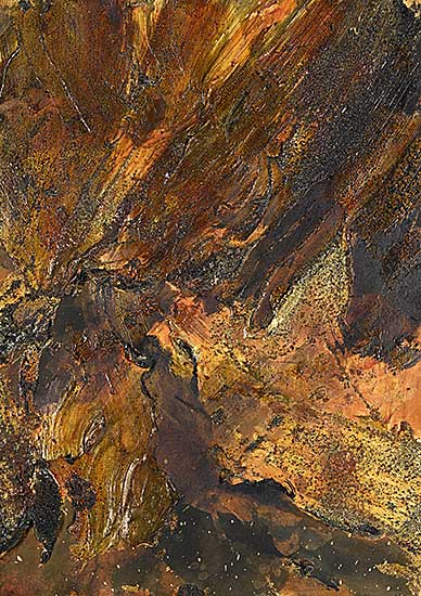 #513 ~ Scott - Untitled - Golden Textured Abstract