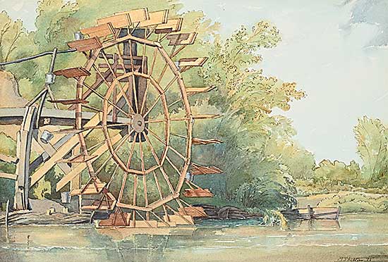 #518 ~ Shelton - Untitled - Gawdun's Waterwheel